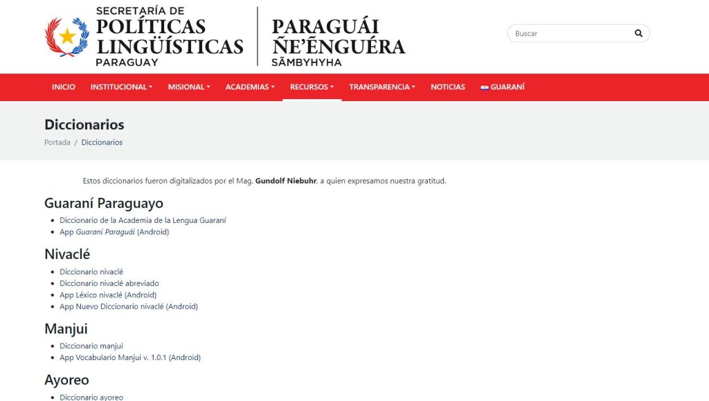 La Secretaría de Políticas Lingüísticas lanza diccionarios digitales en portal web