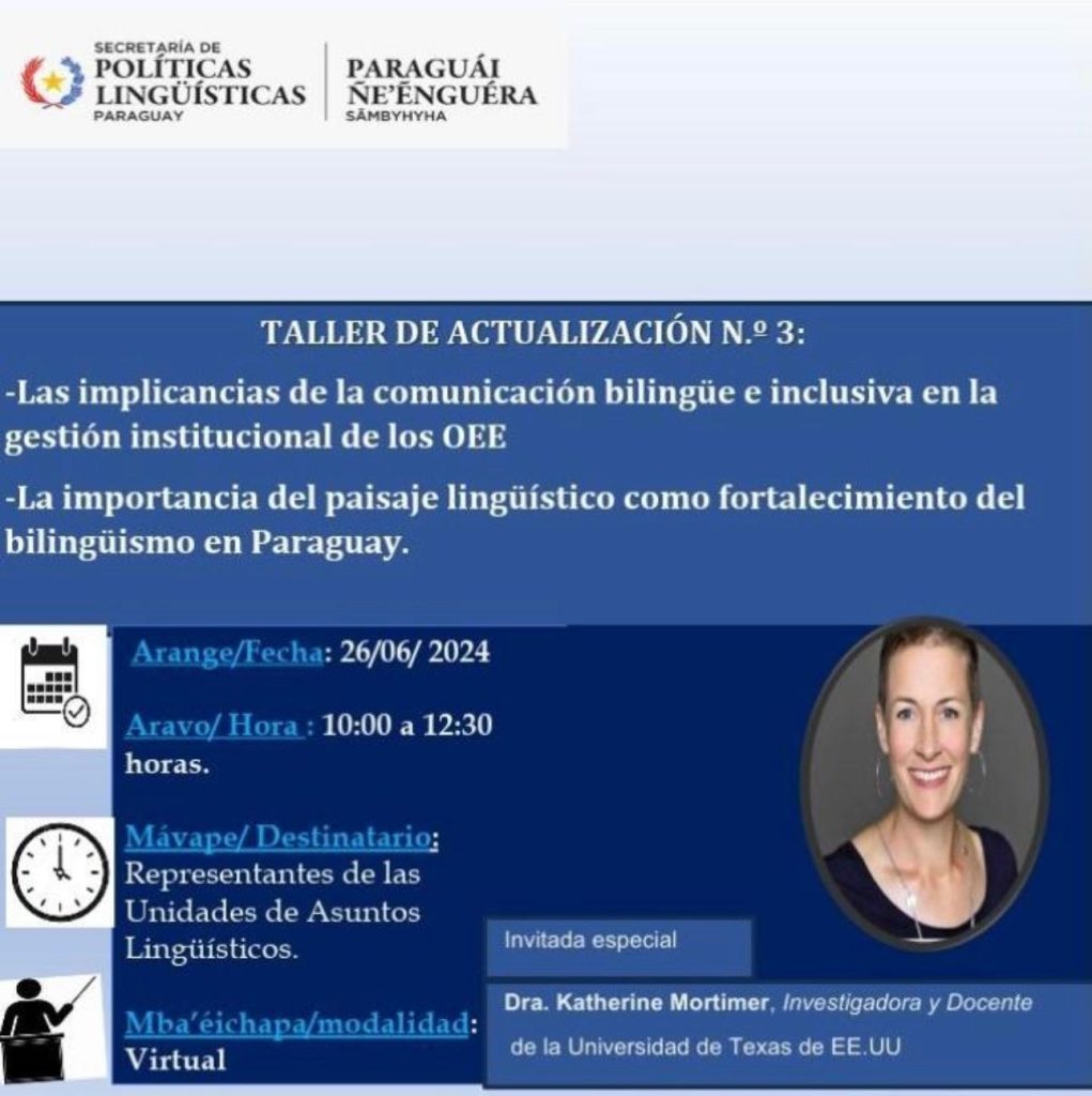 Taller de actualización a los representantes de las unidades de asuntos lingüísticos del poder ejecutivo