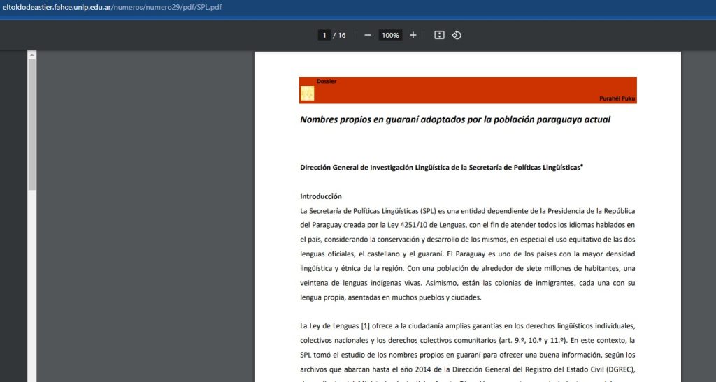 Revista de Argentina publica artículo científico de la SPL