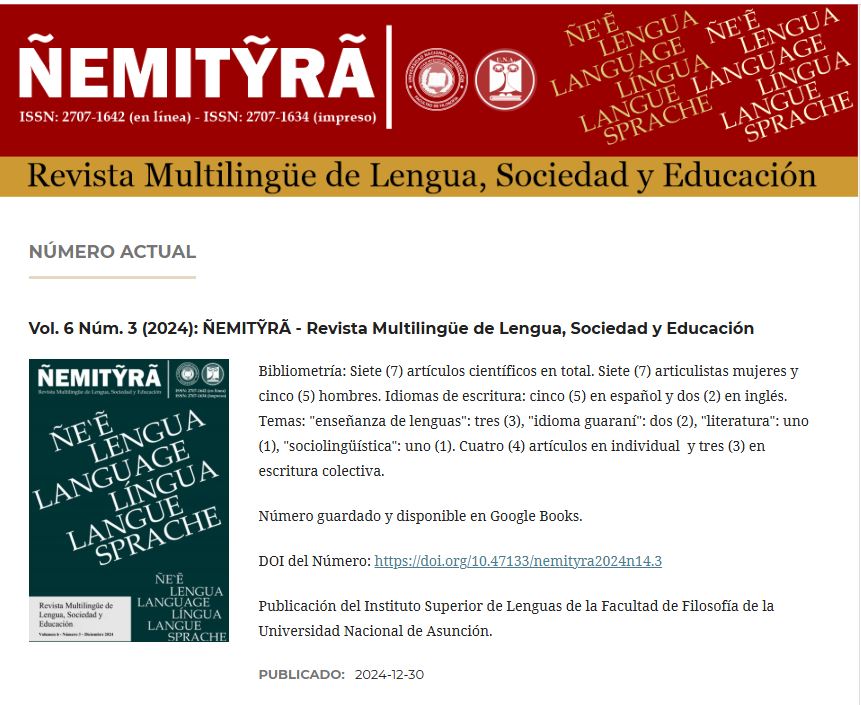 SPL publica dos artículos científicos en revista Ñemitỹrã