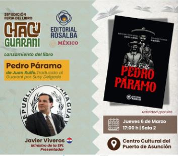 Lanzamiento de Pedro Páramo en versión bilingüe en la Feria Chaco Guaraní